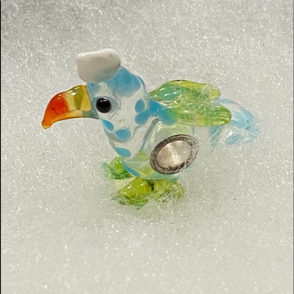 NEW•Murano Glass multicolor Parrot DIY charm - Picture 3 of 5